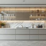 Ingin Dapur Terlihat Lega dan Mewah Tanpa Ribet? Ini Solusi Kabinet Custom dari Kaca Tempered